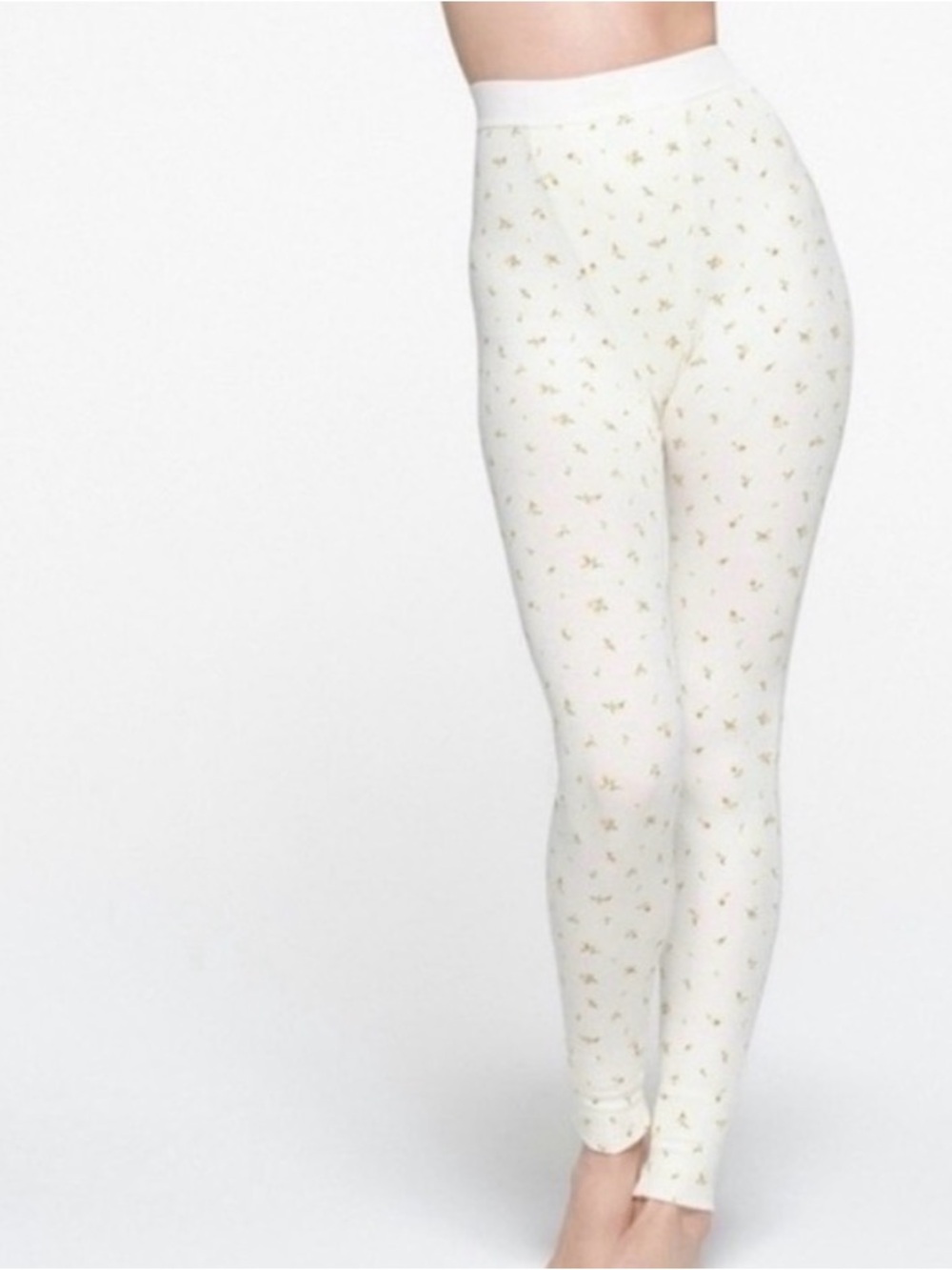 Skims rosebud marigold ribbed leggings